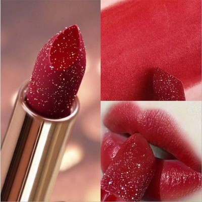 REIMICHI New Sparkly Glitter Lipstick multiuse(red, 3.8 g)