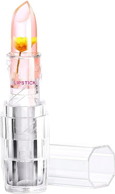DARVING Magic Lipstick Waterproof Flower Jelly Transparent Color Changing Gloss Lipstik(pink, 3.6 g)