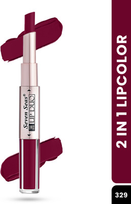 Seven Seas Lip Duo 2 In 1 Liquid Lipstick with Lipstick For Her(Roof Terracotta, 3 ml)
