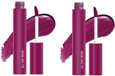 Luipui LONG LASTING LIQUID LIPSTICK DARK PINK COLOR LIPSTICK PACK OF 2(DARK PINK, 12 ml)