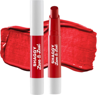 SHAGGY Long Lasting waterproof Crayon Lipstick Matte Finish Lip Crayon (3.5 gm)(red, 3.5 g)