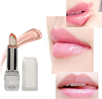 REIMICHI Color Change Lipstick Magic Lipgloss Long Lasting(LIGHT PINK, 3.6 g)