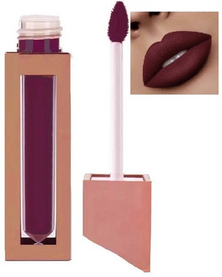 HUZURLU Non Transfer Waterproof Longlast Matte Liquid Lipstick(DEEP MAROON, 8 ml)