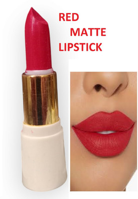 Luipui new RED MATTE FINISH LOOK LIPSTICK PACK OF 1 AWESOME AND LONG LASTING(RED, 6 g)