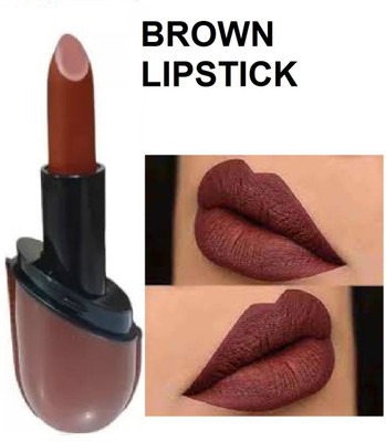 Luipui BROWN CRAYON MATTE FINISH LOOK LIPSTICK PACK OF 1(BROWN, 6 g)