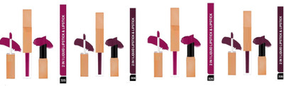 Luipui LONG LASTING LIQUID LIPSTICK MULTI COLOR LIPSTICK PACK OF 4(Multicolor, 20 ml)
