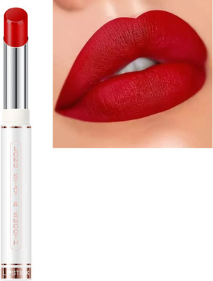 HUZURLU Non Transfer Matte Water Proof Smooth Lipstick Dark red(red, 3.8 g)