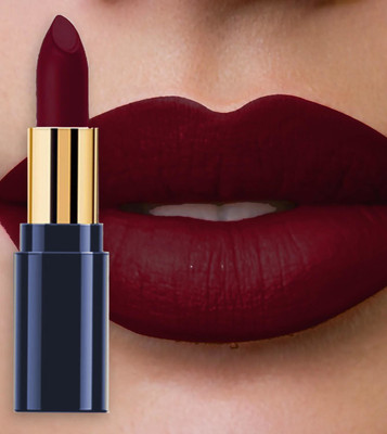 MYEONG Highly Pigmented & Rich Color Silky Matte Finish Lightweight Lipstick(ROYAL RED, 3.5 g)
