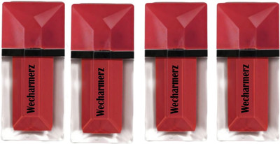 WECHARMERZ Velvet Matte Non Transfer Lip Gloss Light And Thin Smooth And Long Lasting(Dark Red, 4.5 ml)