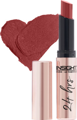 INSIGHTCOSMETIC 24 Hrs Non Transfer Matte Lipstick|Creamy Texture Matte Finish|Waterproof(Looking Good, 3 g)