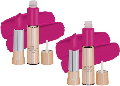 tanvi27 Dual Magenta Lipstick Long Lasting Gloss, Waterproof, Non Transferable(Magenta, 16 g)