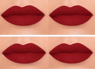 GABBU Lip Shape Lipstick Long Lasting Waterproof Non-Stick Cup Matte Lipstick MATTE(RED, 10 g)