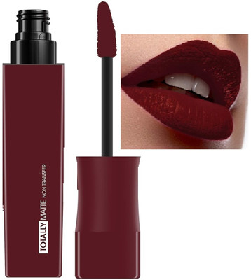 DARYUE Totally Matte Non Transfer Liquid Lipstick(MAROON, 7.5 ml)