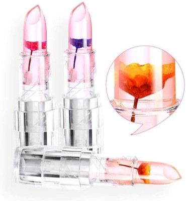 Ashyra Flower Jelly Color Changing Lipstick Temperature Change Moisturizer LipStick(Pink, 20 ml)