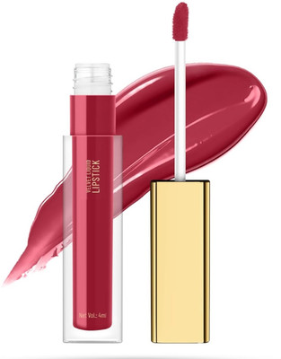 GABBU Transfer Proof Matte Finish Highly Pigmented Deep Color Liquid Lipstick(Maroon, 4 ml)