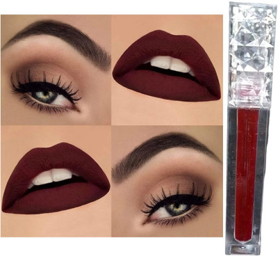 REIMICHI New Pigmented liquid Lightweight Lipstick(Maroon, 5 ml)