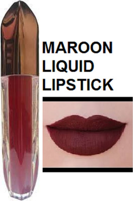 Luipui best maroon matte lipstick trending long lasting pack of 1(`maroon, 6 ml)