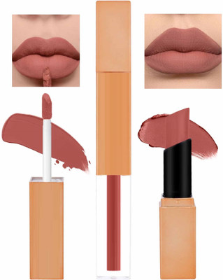 GULGLOW99 2in1 Mood Non-Transfer Lipstick Long Lasting & Waterproof Lasts Upto 24Hrs(Monza1, 7 ml)