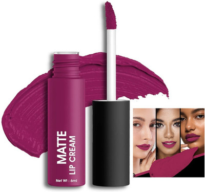 DARYUE Non Transfer Waterproof Long lasting Matte Liquid Lipstick(Rani pink, 6 ml)