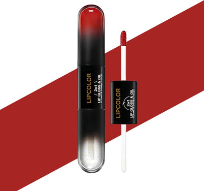 BLUST&FAMME 2 in 1 Tinted Lip gloss and Liquid Lipstick pack of 1(Red, 4 ml)