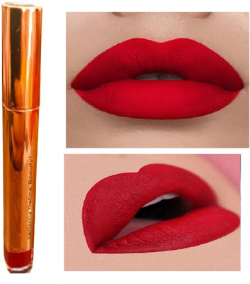 Luipui red matte lipstick unique waterproof outstanding long lasting pack of 1(red, 6 ml)