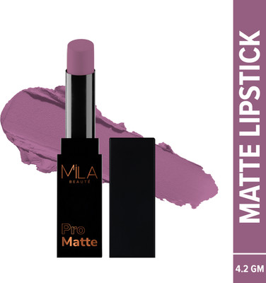 MILA BEAUTÉ Pro Matte Creamy Matte Lipstick | Luxurious Texture & Long-Lasting Formula(Anuradha, 4.2 g)