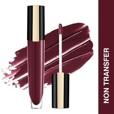 Latixmat Non Transfer Matte Finish Liquid Lip Colour Waterproof lipstick(MAROON, 5 ml)