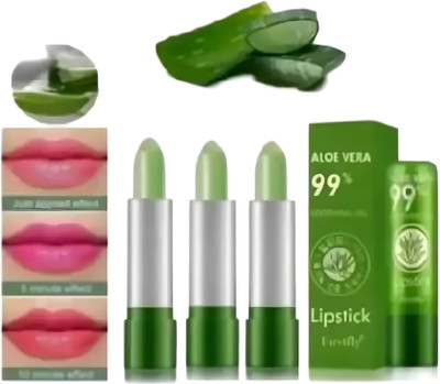 Earthcon Temperature Color Changing Aloevera Lipstick(Pink, 30 g)