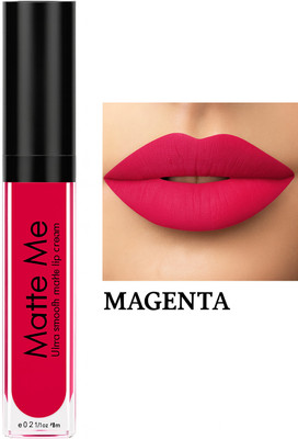 BLUSHIS Non Transfer Waterproof LonglastingLiquid Matte(Magenta, 8 ml)
