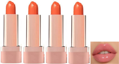 Luipui AWESOME QUICK DRY FORMULA & SMOOTH FINISH COLOR CHANGING LIPSTICK PACK OF 4(COLOR TURN PINK, 24 g)