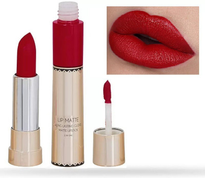 Yuency MATTE FINISH BOLD RED 2 IN 1 LIPTICK(CHERRY RED, 8 g)