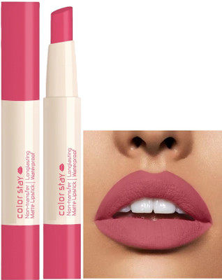Yuency Full Day Lightweight, Long Lasting & Non-Transfer Matte Lipstick(pinky, 2.1 ml)