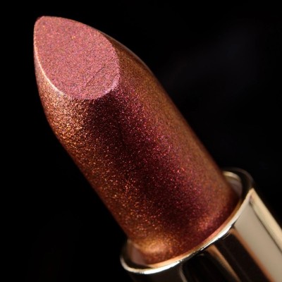 YAWI Gold Sequins Shimmery Sparkly Magical Metallic Glitter Cherry Red Lipstick(coco, 3.8 g)