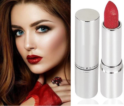 GFSU - GO FOR SOMETHING UNIQUE Shimmery Sparkly Magical Metallic Red Glitter Lipstick(red, 3.8 g)