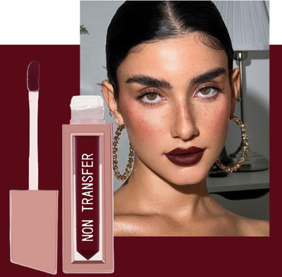 AEPRUY Non Transfer Liquid Matte Lipstick Enriched with Vitamin E(DEEP MAROON, 4 ml)