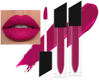 tanvi27 New Kiss Proof, Waterproof & Long Lasting Velvete Matte Bright Pink Liquid(Bright Pink, 8 ml)