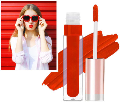 tanvi27 Non Transfer & Kiss Proof light Red Matte Finish Lipstick(LIGHT RED, 3 ml)