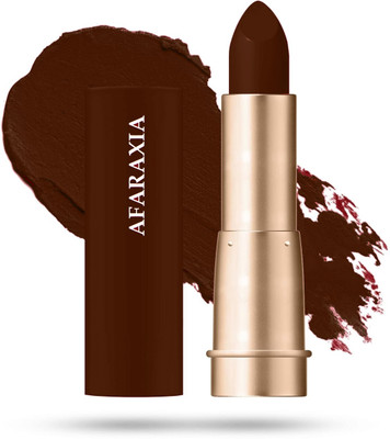 AFARAXIA Matte Lipstick Full Coverage Long Lasting Lipstick Smudge Proof Coffee brown(Coffee brown, 3.5 g)