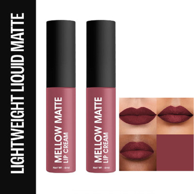 Luipui CRUSH SUPER STAY LONG LASTING, FULL COVERAGE & SMUDGE PROOF LIPSTICK PACK OF 2(BABY SPICE - 02, 12 ml)