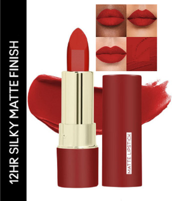 Luipui PREMIUM MATTE NON-DRYING & SMUDGE PROOF MATTE LIPSTICK PACK OF 1(HOT RED - 05, 5 ml)
