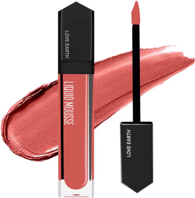 LOVE EARTH Liquid Mousse Lipstick Matte Finish Pack Of 1(Bottomless Mimosas, 6 ml)