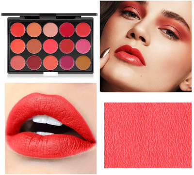 REIMICHI High Pigmented Super Stay and Matte Finish Lip Cream Palette(MULTI COLOR, 15 g)
