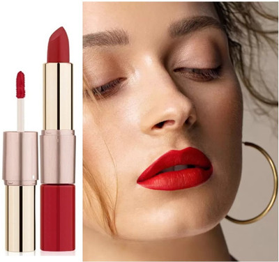 DYSOKAYO 2in 1 Long Lasting Transfer Proof Matte lipstick(red, 8 g)