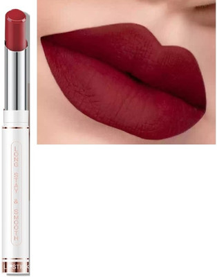 Jiwoo best Long Stay Waterproof Non Transfer Lipstick(Red, 5 g)