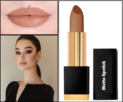 DARVING Lips Non Transfer Waterproof Smudge Proof Long Lasting Matte Lipstick ((LIGHT BROWN, 3.5 g)