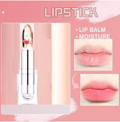 USBK Flower Jelly Color Changing Lipstick Temperature Change(TRANSPARENT, 3.6 g)