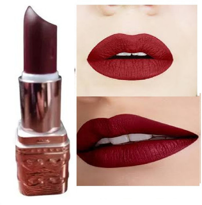 Luipui maroon matte lipstick pack of 1 waterproof awesome(maroon, 6 g)