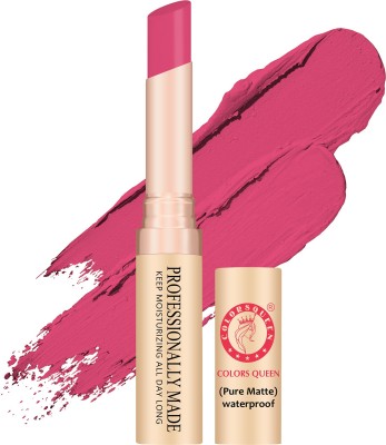 COLORS QUEEN Beauty Lips Non Transfer Matte Lipstick(Pink Wink, 4 g)