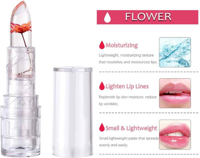 SEUNG ACCORDING TO BODY TEMPERATURE COLOR CHANGING GLOSSY CRYSTAL JELLY LIPSTICK(PINK, 3.6 g)