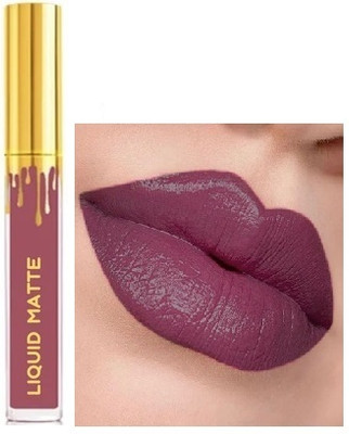 GABBU Ultra-Intense Matte,SmudgeProof,TransferProof lipstick(light purple, 5 ml)